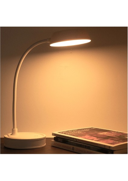 Wlue Şarjlı Dokunmatik 20 LED Çalışma Okuma Işığı Masa Lambası (Yurt Dışından)
