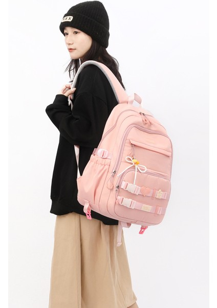 Lise Üniversite Öğrencileri Yük Azaltma Büyük Kapasiteli Moda Omuz Çantası (Yurt Dışından) indirimleri