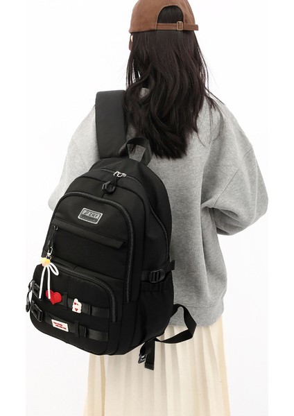 Lise Üniversite Öğrencileri Yük Azaltma Büyük Kapasiteli Moda Omuz Çantası (Yurt Dışından) modelleri