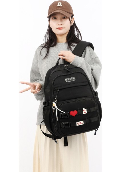 Lise Üniversite Öğrencileri Yük Azaltma Büyük Kapasiteli Moda Omuz Çantası (Yurt Dışından) indirimleri