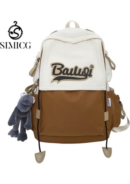 Sımıcg Sırt Çantası Lise Öğrencisi Okul Çantası Büyük Kapasiteli Öğrenci Okul Çantası (Yurt Dışından)