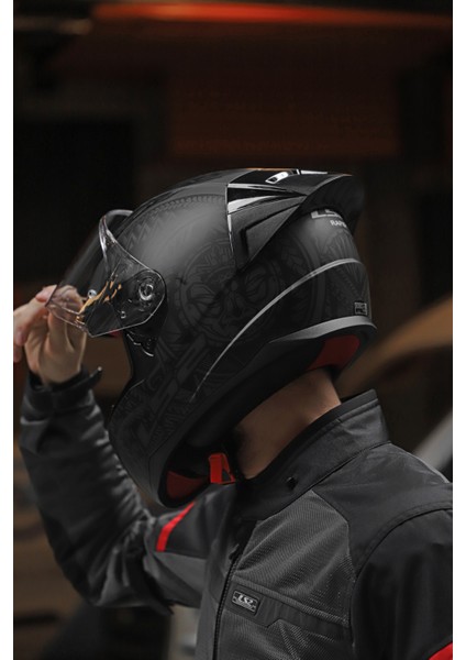 Rapıd Race Takaroa Mat Siyah Kask