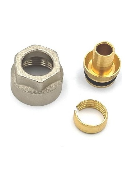 Fraenkische 16X2-3/4" Yerden Isıtma Boru Bağlantı Rekoru Paket (10 Adet) 72816722