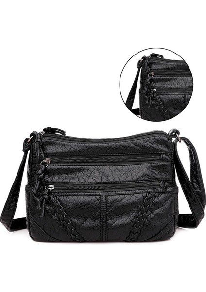 Kadın Büyük Kapasiteli Yumuşak Deri Çanta (Yurt Dışından)