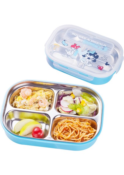 Bölme Yalıtım Yemek Kabı ile Paslanmaz Çelik Ilkokul Öğrenci Yemek Kabı (Yurt Dışından)