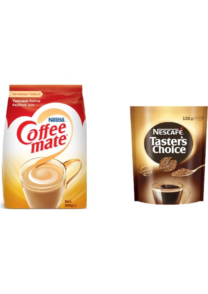 Taster's Choice Çözünebilir Kahve 100 gr +Nestle Coffee Mate Kahve Kreması 500 gr