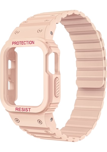 38/40/41MM Için Manyetik Silikon Saat Kayışı - Pembe (Yurt Dışından)