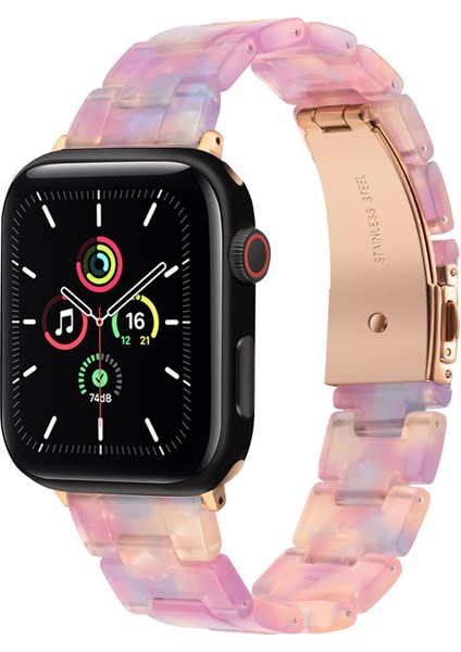 Huawei Samsung Için 22MM Reçine Saat Kayışı - Pembe (Yurt Dışından)