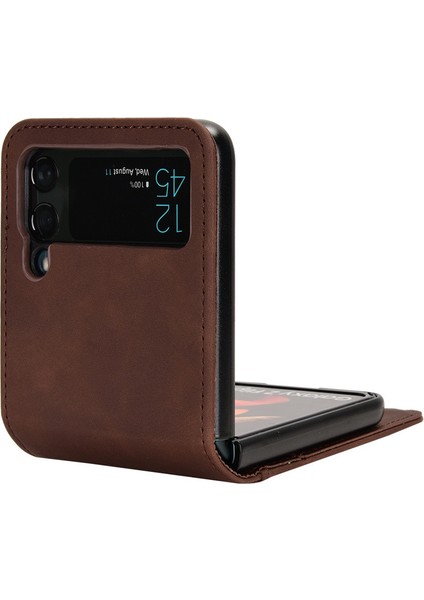Deritelefon Kılıfı Için Samsung Galaxy Z Flip 5 Kart Yuvalı (Yurt Dışından)