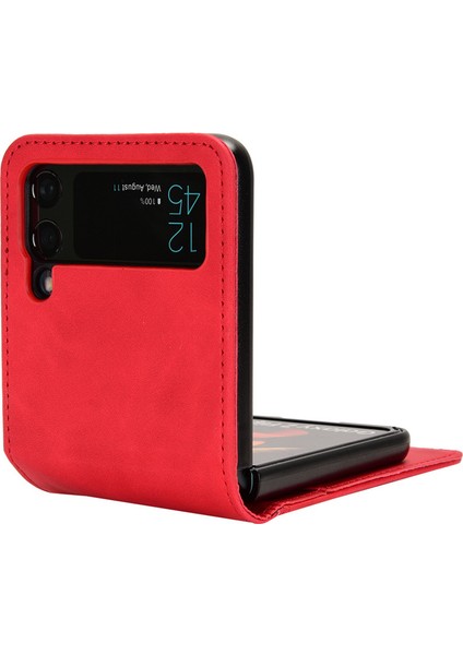 Deritelefon Kılıfı Için Samsung Galaxy Z Flip 5 Kart Yuvalı (Yurt Dışından)