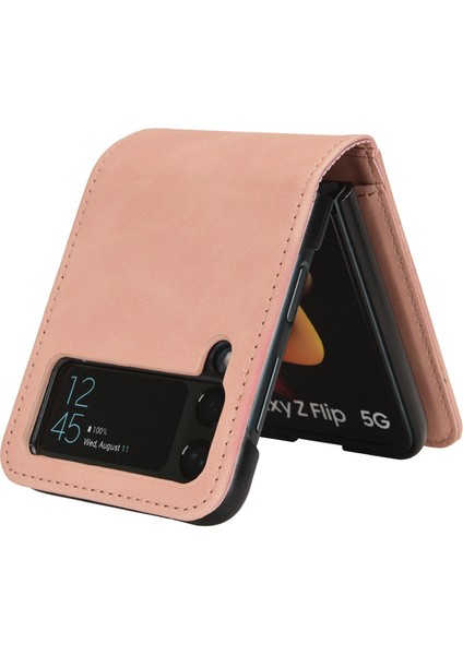 Deritelefon Kılıfı Için Samsung Galaxy Z Flip 5 Kart Yuvalı (Yurt Dışından)