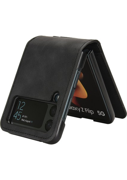 Deritelefon Kılıfı Için Samsung Galaxy Z Flip 3 Kart Yuvalı (Yurt Dışından)