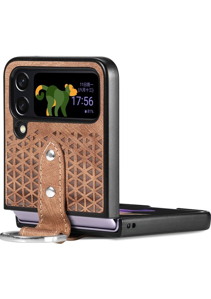 Deritelefon Kılıfı Için Samsung Galaxy Z Flip 4 (Yurt Dışından)