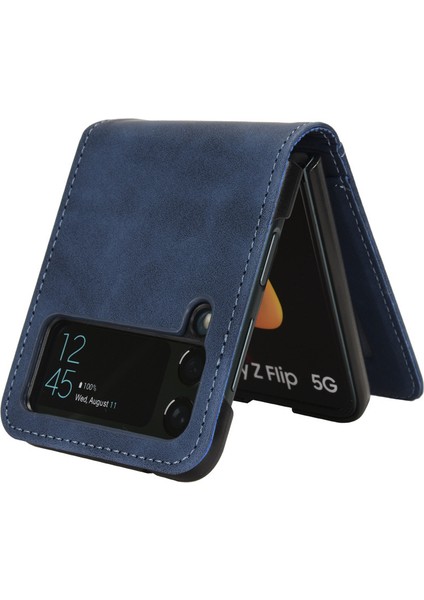 Deritelefon Kılıfı Için Samsung Galaxy Z Flip 3 Kart Yuvalı (Yurt Dışından)