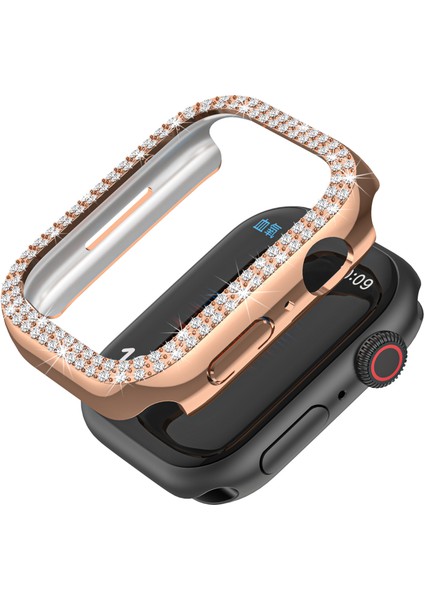 Apple Watch 42MM Koruyucu Kılıf Pc Elmas Içi Boş Kılıf, Iwatch Serisi 8/7/6/5/4/3/2/1/se Saat Kılıfı (Yurt Dışından)