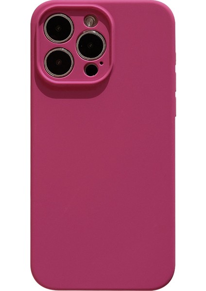 iphone 12 Düz Renk Silikon Telefon Kılıfı Kabuğu Için Telefon Kılıfı (Yurt Dışından)