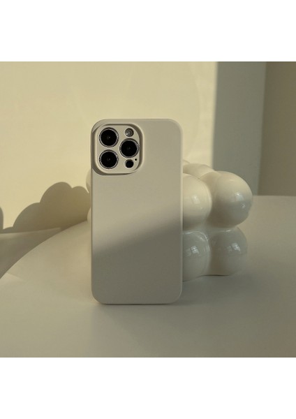 iphone 14 Düz Renk Silikon Telefon Kılıfı Kabuğu Için Telefon Kılıfı (Yurt Dışından)