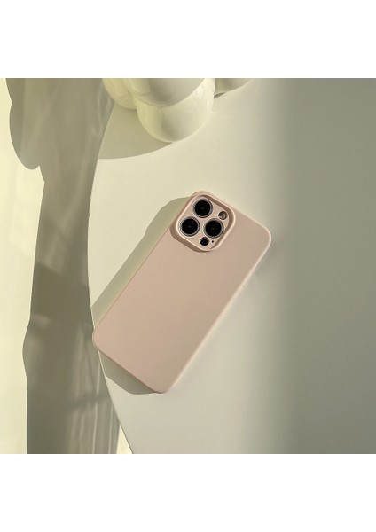 iphone 14 Düz Renk Silikon Telefon Kılıfı Kabuğu Için Telefon Kılıfı (Yurt Dışından)