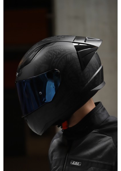 Rapıd Race Takaroa Mat Siyah Kask C3