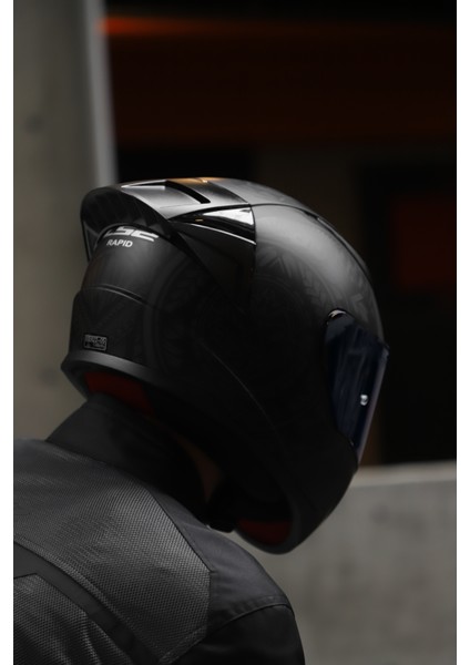 Rapıd Race Takaroa Mat Siyah Kask C3