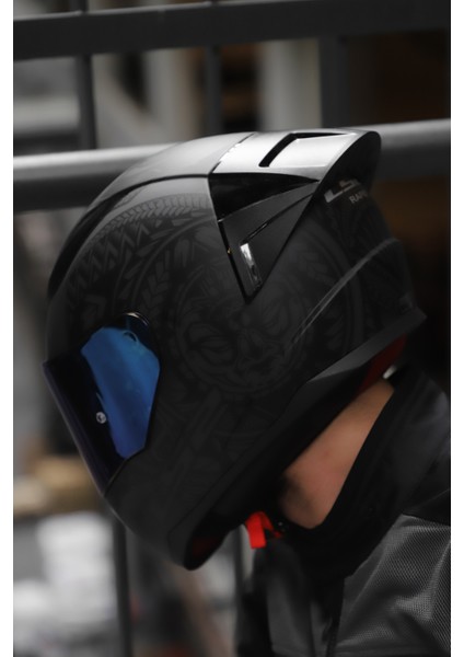 Rapıd Race Takaroa Mat Siyah Kask C3