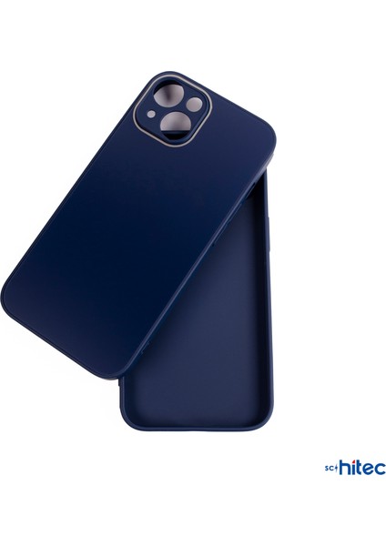 Deluxe Iphone 14 Mat Kılıf Lacivert