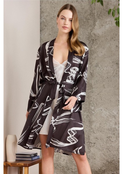 Pierre Cardin saten Emprime Gecelik & Sabahlık Takım - 2430