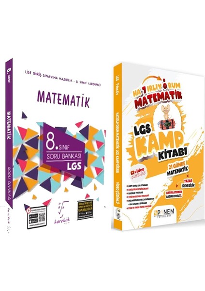 Panem Yayınları Panem Lgs Matematik Hatırlıyorum Kamp ve Karekök Lgs Matematik Soru 2 Kitap Set