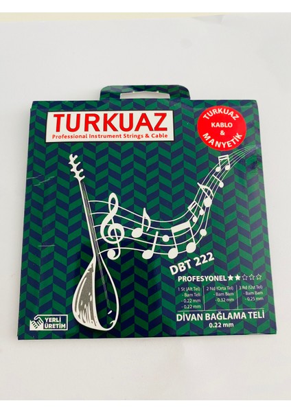 Turkuaz DBT222 Divan Bağlama Teli 0.22MM