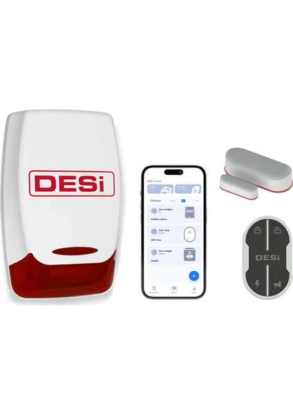 Desi Midline Wifi Akıllı Alarm Sistemi (Telefon Üzerinden Kontrol, Wifi ve Bluetooth)