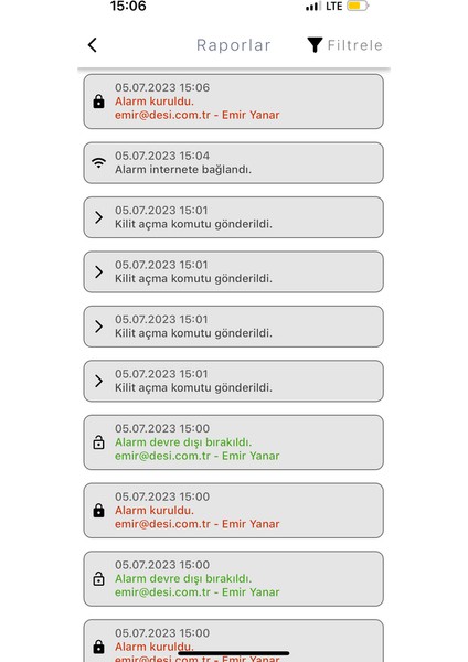 Desi Midline Wifi Akıllı Alarm Sistemi (Telefon Üzerinden Kontrol, Wifi ve Bluetooth)