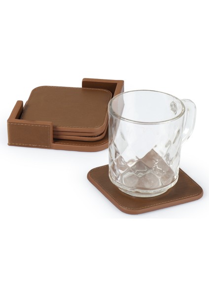 Deri Premium Bardak Altlığı fiyatları