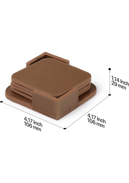 Deri Premium Bardak Altlığı fırsatları