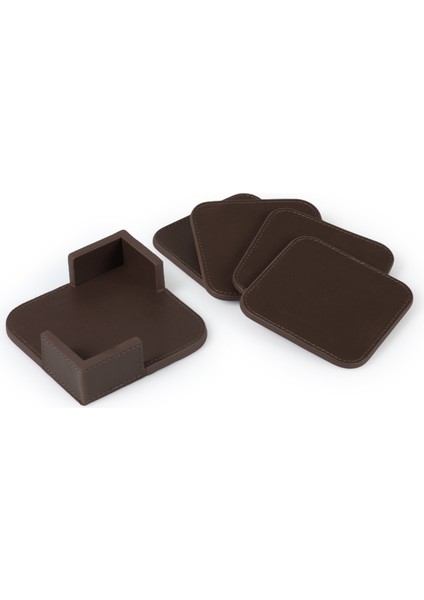 Deri Premium Bardak Altlığı