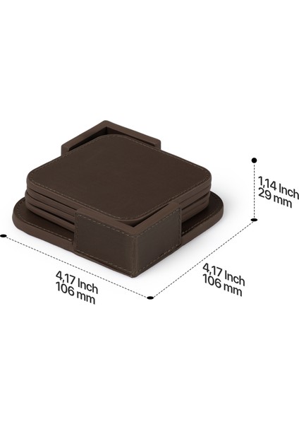 Deri Premium Bardak Altlığı fırsatları