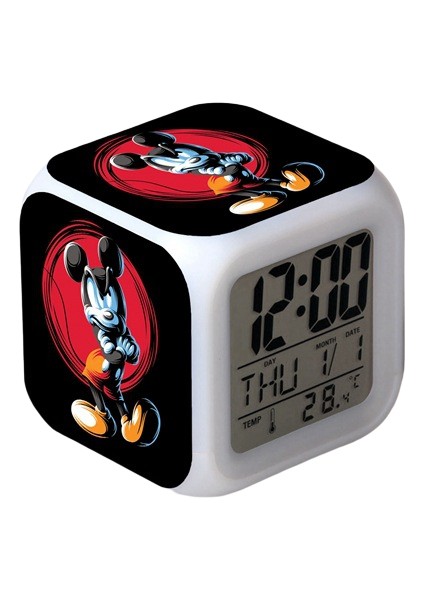 Küçük Boy Mini LED Stitch Anime Dijital Çalar Saat (Yurt Dışından)