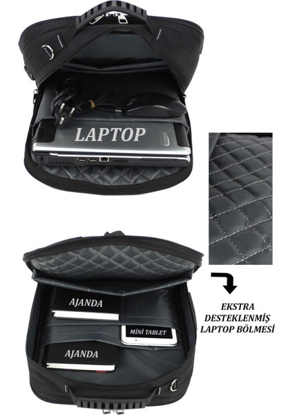 Laptop Sırt Çantası El ve Omuz Askılı 17.3" Inç USB Bölmeli 8683255012459 modelleri