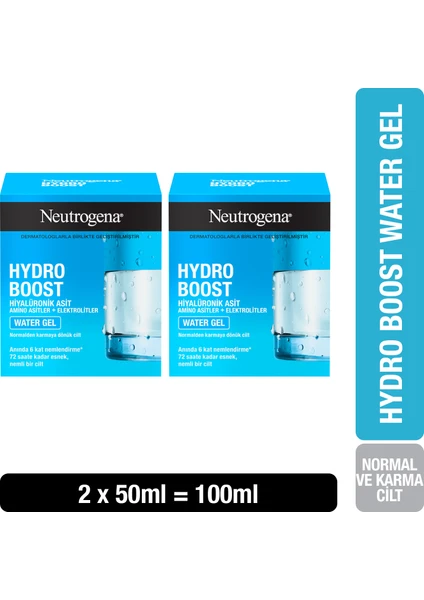 Hydro Boost Water Gel Normal Ciltler İçin Nemlendirici 50 ml x 2 Adet