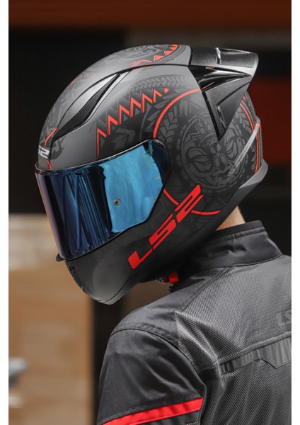 Rapıd Race Takaroa Mat Siyah-Kırmızı Kask C3