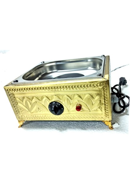 Bakır Kumda Kahve Makinesi Küçük Boy 19X18 cm A Bakır Kumda Kahve Sarı Renk Bakır A++ Safir Çay Kazanlrı