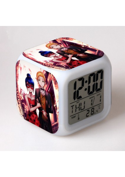 Küçük Boy Mini LED Stitch Anime Dijital Çalar Saat (Yurt Dışından)