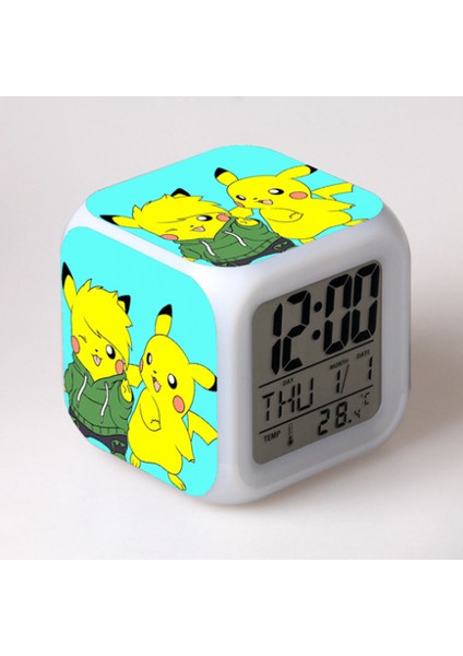 Küçük Boy Mini LED Stitch Anime Dijital Çalar Saat (Yurt Dışından)