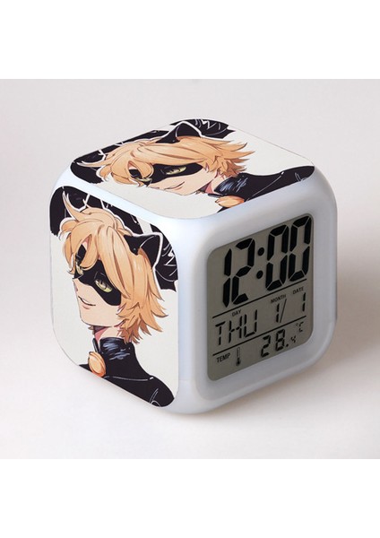 Küçük Boy Mini LED Stitch Anime Dijital Çalar Saat (Yurt Dışından)