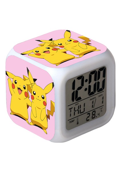 Küçük Boy Mini LED Stitch Anime Dijital Çalar Saat (Yurt Dışından)