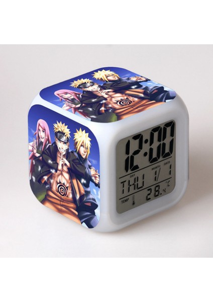Küçük Boy Mini LED Stitch Anime Dijital Çalar Saat (Yurt Dışından)