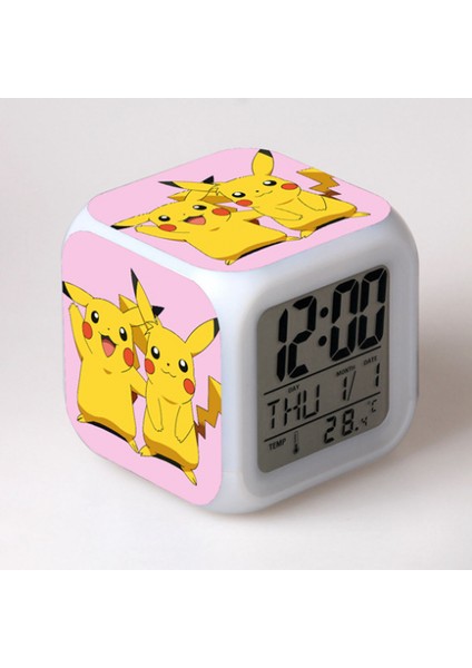 Küçük Boy Mini LED Stitch Anime Dijital Çalar Saat (Yurt Dışından)