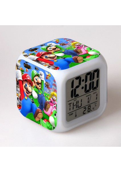 Küçük Boy Mini LED Stitch Anime Dijital Çalar Saat (Yurt Dışından)