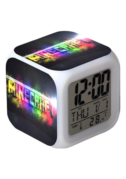 Küçük Boy Mini LED Stitch Anime Dijital Çalar Saat (Yurt Dışından)