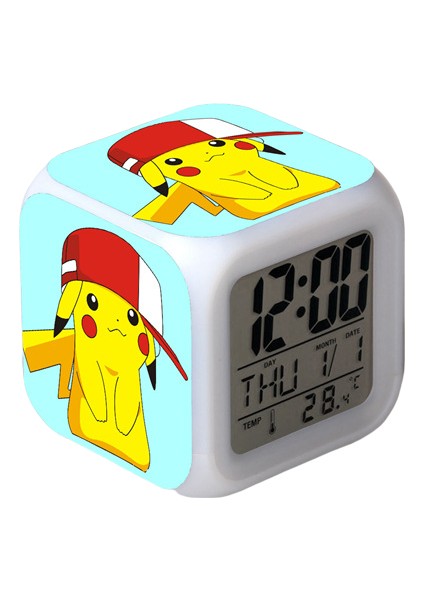 Küçük Boy Mini LED Stitch Anime Dijital Çalar Saat (Yurt Dışından)