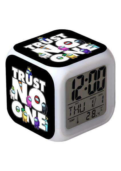 Küçük Boy Mini LED Stitch Anime Dijital Çalar Saat (Yurt Dışından)